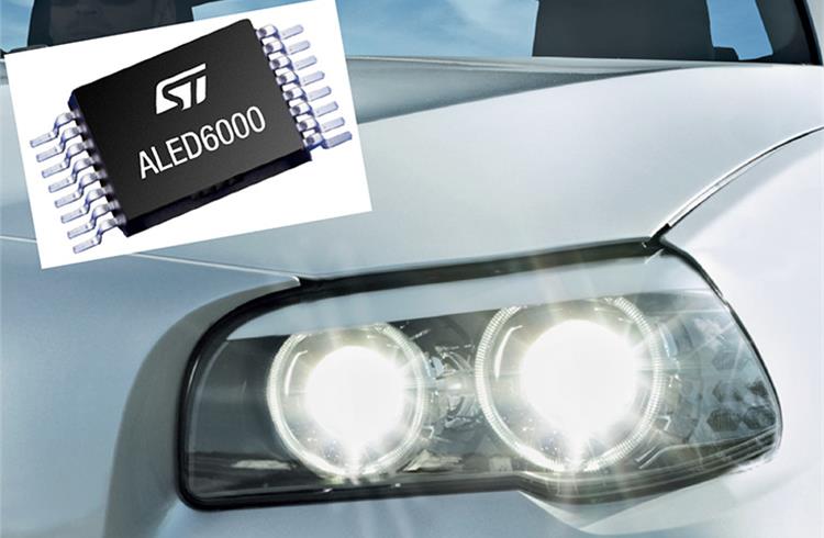 Suitable for both exterior and interior lighting, the ALED6000 drives a single string of LEDs at up to 3A and has a wide input-voltage range of 4.5V to 61V.