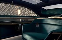 The interior is designed to be like a lounge and is inspired by Renault’s pre-war models