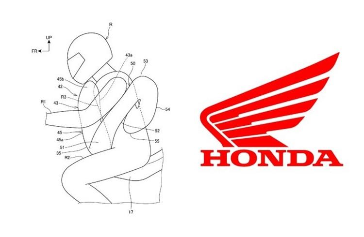 The airbag wraps around the rider's torso, protecting the chest and back.