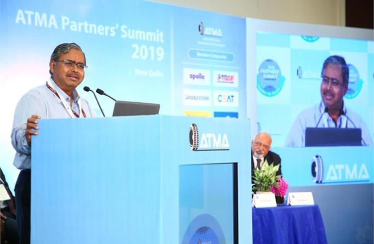 N. Sivasailam, IAS (Special Secretary (Logistics) Ministry of Commerce & Industry, Government of India), at the ATMA Partners Summit 2019
