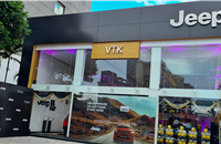 VTK Automobiles is a 3S facility spread across 16,500 square feet and has an eight-car display that will house the entire Jeep SUV range.