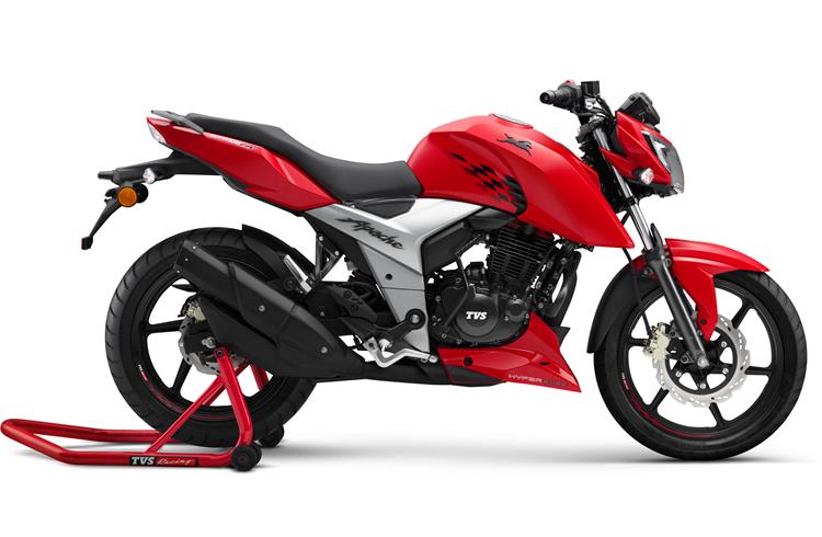 TVS Apache RTR 160 4V races past 100,000 sales in less than 7 months