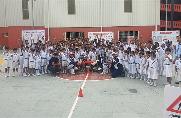 HMSI held a 3-day camp at the D A V Public School, Riverside, Ambala Cantt, which saw participation from nearly 3,000 school students and staff members.