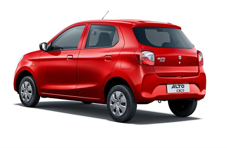 The new Alto K10 gets substantial styling updates, both in front and rear.