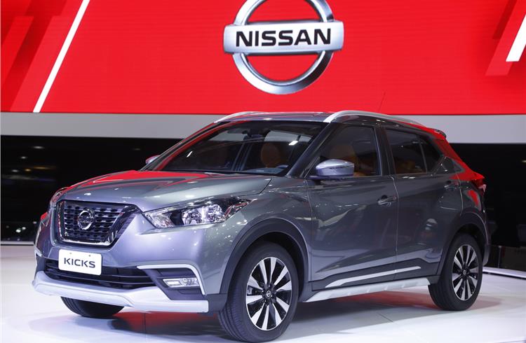 The Kicks SUV will be the first of a number of new products Nissan plans to launch in India. 