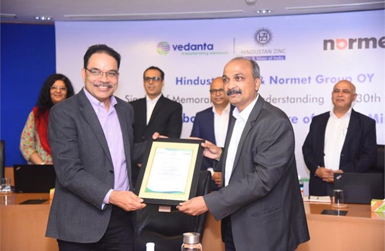 Hindustan Zinc and Normet signed the MoU today. The Normet SmartDrive EV will significantly help HZL achieve substantial saving in high speed diesel and related maintenance costs