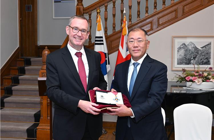 Hyundai Motor Group chairman Euisun Chung receives CBE for ‘arts, culture and electrified mobility’