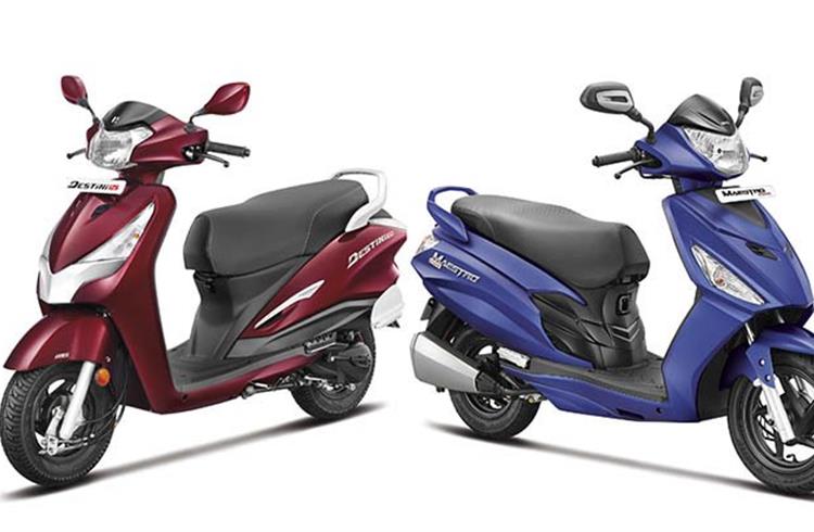 The Destini 125 is to be soon joined by the Maestro Edge, Hero's second 125cc scooter.