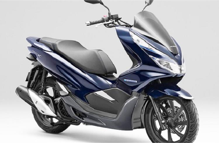 Honda to launch motorcycle hybrid system-equipped PCX scooter 