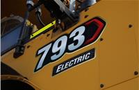 The battery electric 793 prototype is part of Caterpillar’s Early Learner program that aims to develop and validate Caterpillar’s electric trucks for customers attempting to decrease and remove the emissions of greenhouse gases from operations.