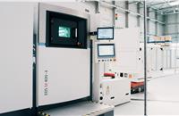 Pilot plant with EOS M 400-4 four-laser system for industrial 3D printing with metal materials.