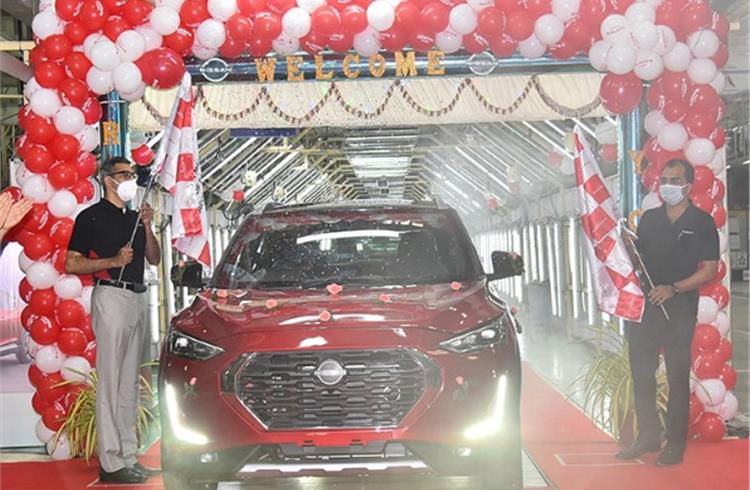 Nissan Magnite rolls off assembly line in Chennai, 20 trims on offer