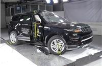 Range Rover Evoque Euro NCAP pole crash test
