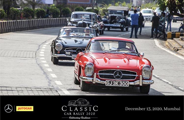 Mercedes-Benz Classic Car Rally to wow Mumbai once again, on December 13