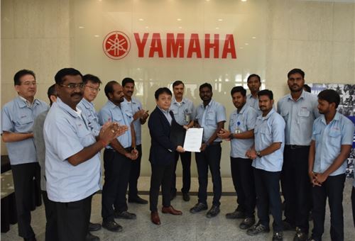 India Yamaha signs 3-year wage pact with Chennai plant workers