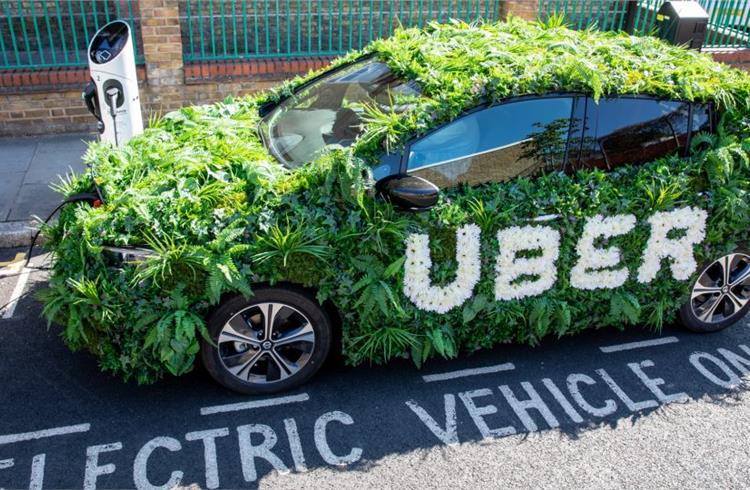 Uber aims to fully electrify its fleet in London by 2025