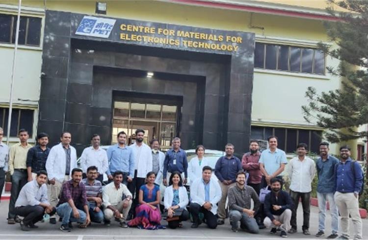 The workshop participants at the Centre for Materials for Electronics Technology, Pune