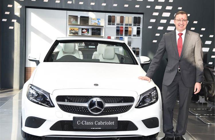 Martin Schwenk, MD and CEO, Mercedes-Benz India at the inauguration of the first-ever luxury automobile dealership in Jodhpur.