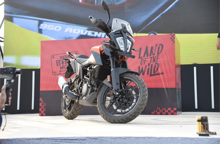 KTM 390 Adventure wows at India Bike Week 2019