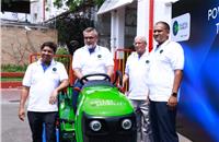 (L-R) Cellestial E-Mobility founders Siddarth Durairajan, CEO; Syed Mubasheer Ali, partner; Vinod Moudgil, director and Midhun Kumar, director manufacturing.