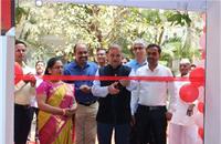 Ravee Dhotre, district governor, Rotary International inaugurating Hero Electric's new dealership, e-Galaxy Motors in Pune.