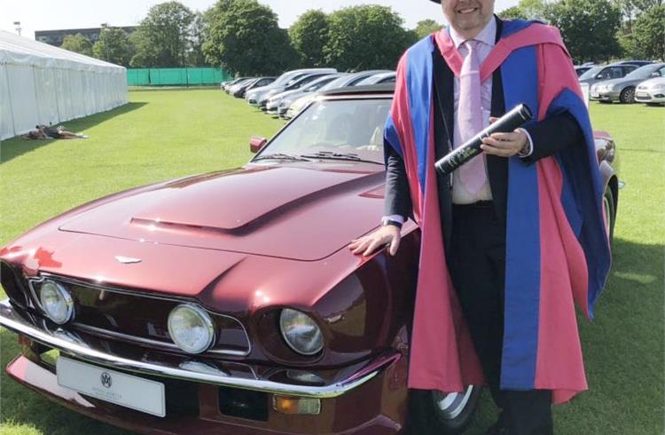 Dr Andy Palmer conferred honorary doctorate by Cranfield University