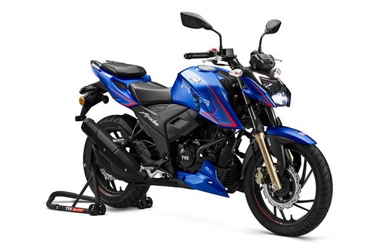 TVS  launches 2021 Apache RTR 200 4V with ride modes