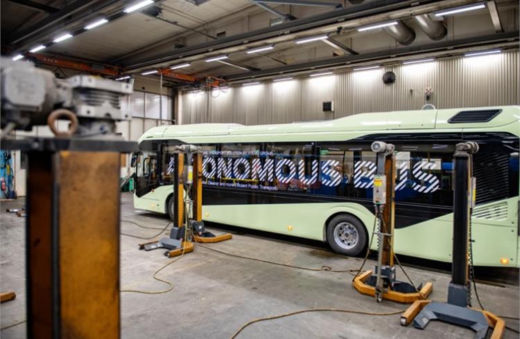 Volvo Buses demonstrates path-breaking electric autonomous solution in a depot