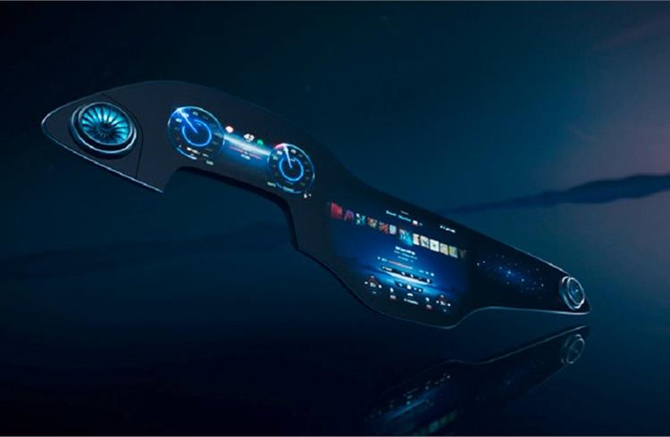 . The MBUX Hyperscreen will be launched in the fully electric EQS luxury sedan.
