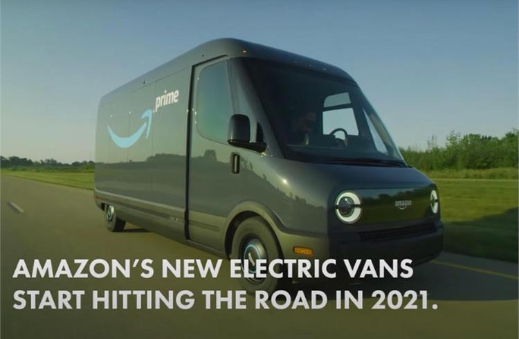 Amazon reveals Rivian-built electric delivery van