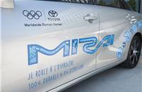 IOC takes delivery of zero emission hydrogen fuel cell cars from Toyota