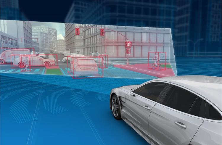 Over 190 channels: ZF's Imaging Radar provides 16 times more resolution than typical automotive radar and can be combined with ZF’s full suite of sensor technologies for highly accurate perception of the environment.