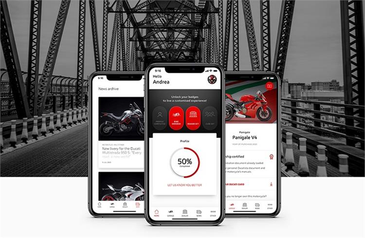 With the new app, Ducatisti always have the data of their motorcycles with them and can locate the nearest dealer to contact them quickly.