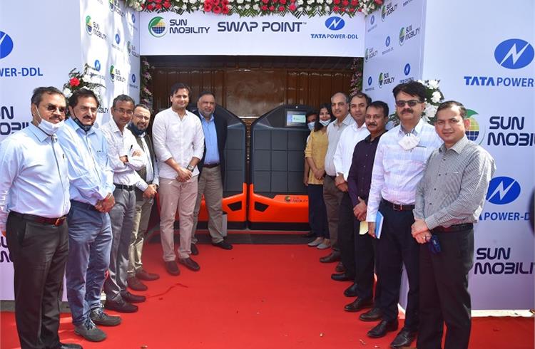 Tata Power-DDL, Sun Mobility to setup EV battery swapping stations in New Delhi