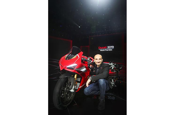 Claudio Domenicalli, CEO of Ducati at the unveiling of the 2019 range
