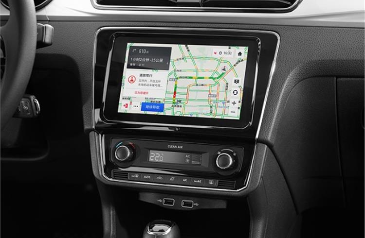 Other features include over-the-air updates and advanced Android and Apple smartphone connectivity along with other online services such as the Amap navigation app