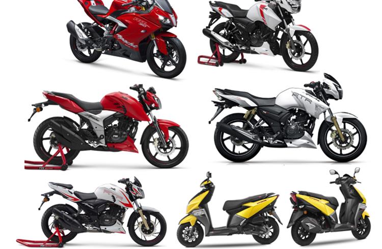 TVS launches five Apache models and NTorq in El Salvador and Guatemala 