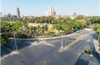 The nationwide lockdown, due to Covid-19, was from April through to mid-May. This is a photo of a traffic-less Mumbai and the iconic Oval Maidan. (Pic: LMC Automotive)