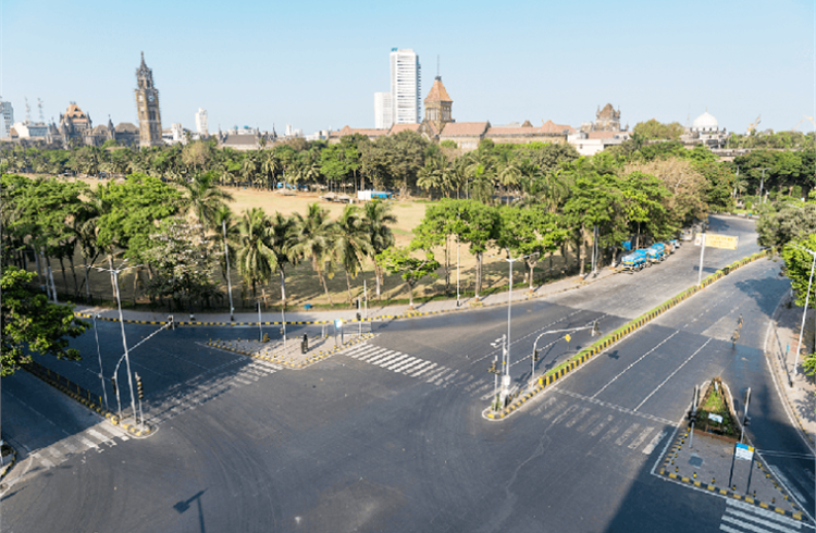 The nationwide lockdown, due to Covid-19, was from April through to mid-May. This is a photo of a traffic-less Mumbai and the iconic Oval Maidan. (Pic: LMC Automotive)