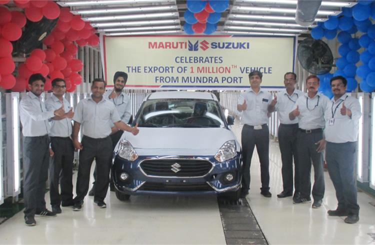 Millionth Maruti Suzuki car exported from Gujarat’s Mundra Port