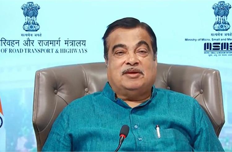 Nitin Gadkari at ‘Atmanirbhar Bharat Innovation Challenge 2020-21’: “I am expecting that we will get approval as early as possible for the scrapping policy.”