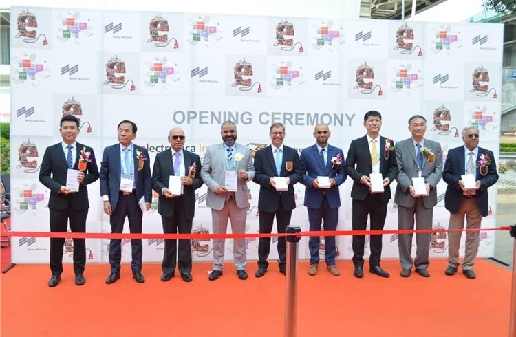 World Electronic Circuit Council (WECC) members at the inaugural ceremony of Electronica India 2018 and Productronica India 2018.  