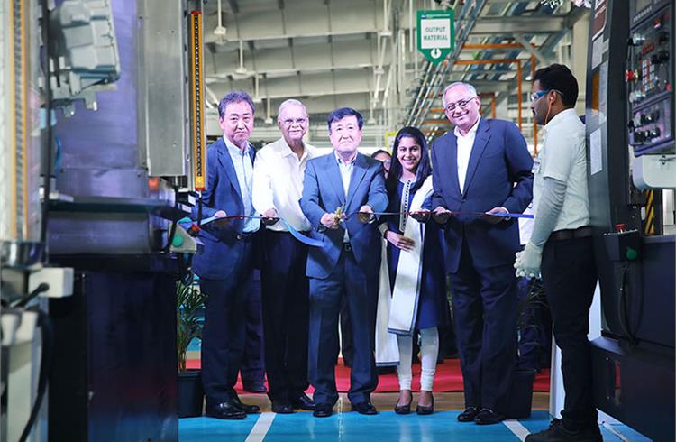 The new Sundaram-Clayton foundry at Oragadam was inaugurated by  YK Koo, MD and CEO of Hyundai Motor India; Venu Srinivasan, CMD of SCL, Dr. Lakshmi Venu, Joint MD of SCL and other dignitaries. 