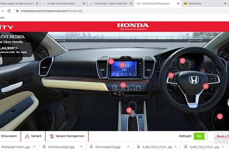 Honda Cars India opens virtual showroom 
