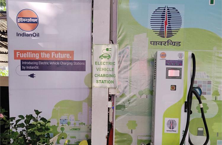 Kerala's first EV charging station is at an Indian Oil retail outlet (M/s United Fuels) in Edappally.