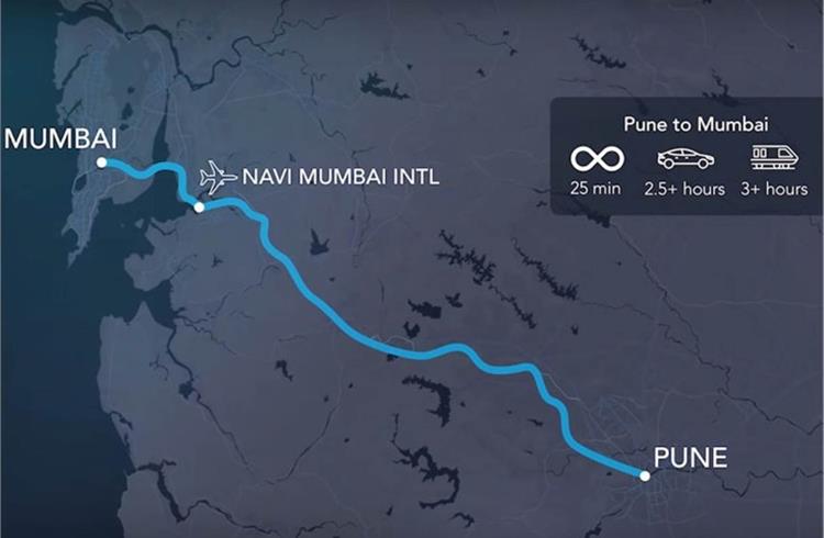 The Indian connection. In February 2018, Virgin Hyperloop inked a pact with the Maharashtra government to connect Mumbai and Pune, slashing 3-hour travel time to 25 minutes.
