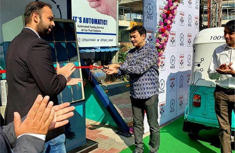 Jayesh Ranjan, Principal Secretary of the Industries & Commerce (I&C) and Information Technology (IT) Departments of the Telangana government, and Gautham Maheswaran, CTO and co-founder, RACEnergy, inaugurated the first station at HITEC city.  
