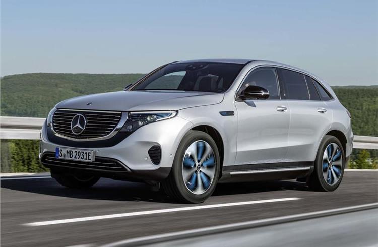 Mercedes says the EQC’s drag coefficient is lower than 0.30