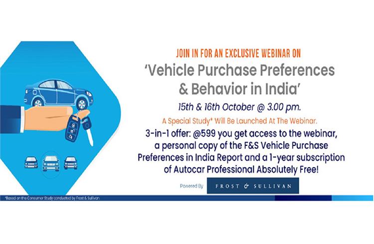Exclusive webinar on Vehicle Purchase Preferences and behaviour in India