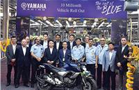 India Yamaha Motor achieved a production milestone of 10 million units in May 2019.